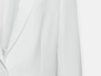 Однобортный жакет с добавлением льна