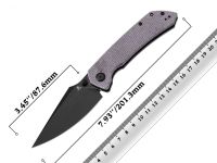 Складной нож Tenable Fenrir, сталь Nitro V, рукоять фиолетовая микарта