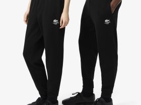 Спортивные хлопковые брюки Lacoste унисекс