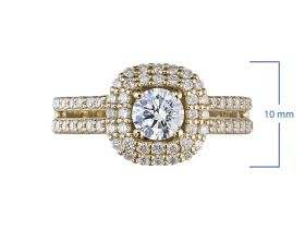 Классическое кольцо из желтого золота э0312кц07166700_white