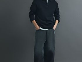 Поло с длинным рукавом для мальчиков, Черный