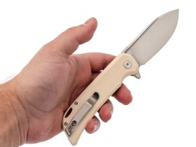 Складной нож Petrified Fish Tunny PFB05WS, сталь Sandvik 14C28N, рукоять G10