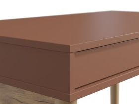 Письменный стол Эльси 100x55 Терракотовый/Натуральный
