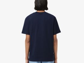 Мужская хлопковая футболка Lacoste с коротким рукавом