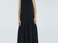 Платье А-силуэта из лиоцелла, Черный