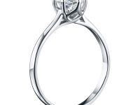 Кольцо из белого золота с бриллиантом э0901кц07200752