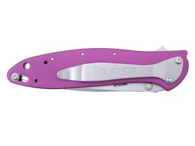 Полуавтоматический складной нож Kershaw Leek 1660PUR, сталь Sandvik™ 14C28N, рукоять анодированный алюминий, фиолетовый
