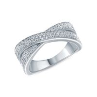 Серебряное кольцо с фианитами