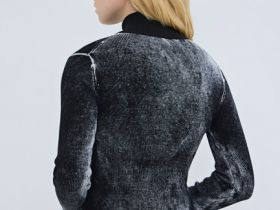 Джемпер-анорак с эффектом стирки, Серый