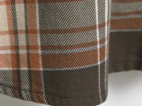 Хлопковая рубашка в клетку, Бежевый