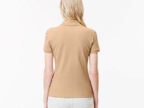 Женское поло Lacoste приталенного кроя из эластичного хлопка