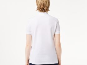 Женское поло Lacoste классического кроя из хлопка пике