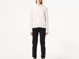 Женский шерстяной свитер-толстовка Lacoste на молнии с капюшоном