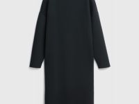 Платье с вырезом лодочка, Черный