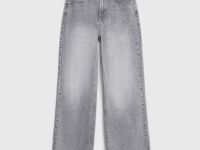 Прямые джинсы для девочек, Серый