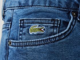 Женская облегающая джинсовая юбка Lacoste