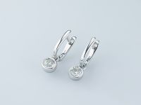Серьги из белого золота с бриллиантами э0901сг08210864