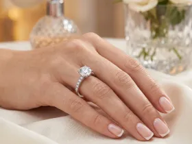 Кольцо из белого золота э4712кц09231251