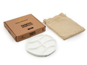 Палитра керамическая VISTA-ARTISTA 15х16 см, 6 ячеек