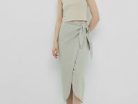 Укороченный топ, Бежевый