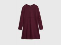 Платье А-силуэта с длинным рукавом, Фиолетовый