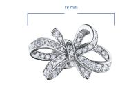 Пусеты из белого золота с бриллиантами э4701пс04184600