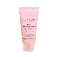 Глиняная маска для глубокого увлажнения Mary&May Rose Hyaluronic Hydra Wash off Pack 30 г
