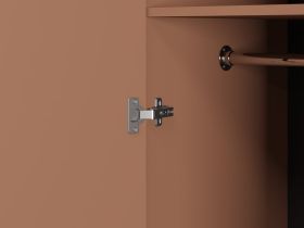 Распашной шкаф Квелен 3-144x220 Терракотовый