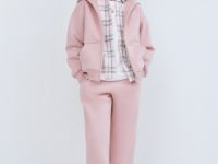 Толстовка на молнии для девочек, Розовый