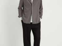 Рубашка из тенселя полуприлегающего силуэта