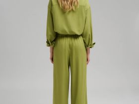 Свободные брюки со льном