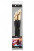 Набор кистей Щетина Pinax "Artists Classic Line" 5 шт овальные