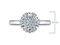 Кольцо из серебра э0612кц10170800