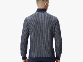 Мужской свитер Lacoste с высоким воротом на молнии классического кроя