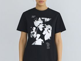 Футболка с принтом, Черный