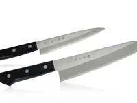 Набор из 2-х кухонных ножей Tojiro TBS-210, сталь VG-10, рукоять дерево, черный