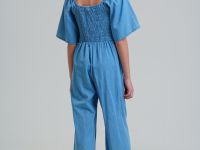 Комбинезон текстильный джинсовый для девочек