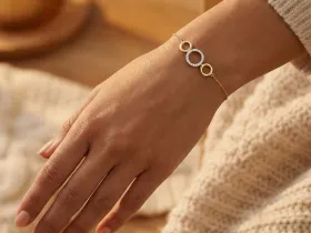 Браслет из комбинированного золота э4812бр08165100