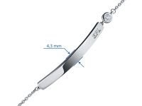 Браслет из серебра с бриллиантом э0601бр05181800