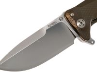 Нож складной LionSteel SR11 B (BRONZE), сталь Uddeholm Sleipner® Satin, рукоять титан по технологии Solid®, бронзовый