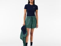Женская хлопковая футболка Lacoste свободного кроя