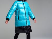 Пальто текстильное с полиуретановым покрытием для девочек