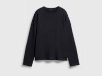 Базовый объёмный лонгслив, Черный