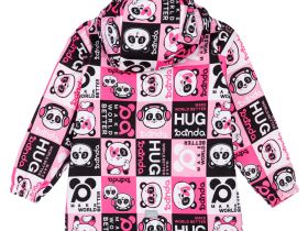 Куртка текстильная с полиуретановым покрытием для девочек (ветровка)