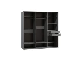 Шкаф-купе Беррингтон 3-207x210 Графитовый