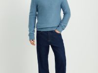 Джемпер прямого силуэта с шерстью