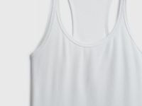 Майка в рубчик, Белый