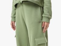 Женские хлопковые спортивные брюки Lacoste свободного кроя