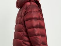 Удлиненный пуховик полуприлегающего силуэта