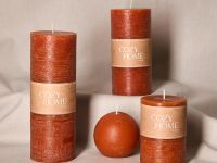 Свеча Пламя/Fiamma круглая, терракота